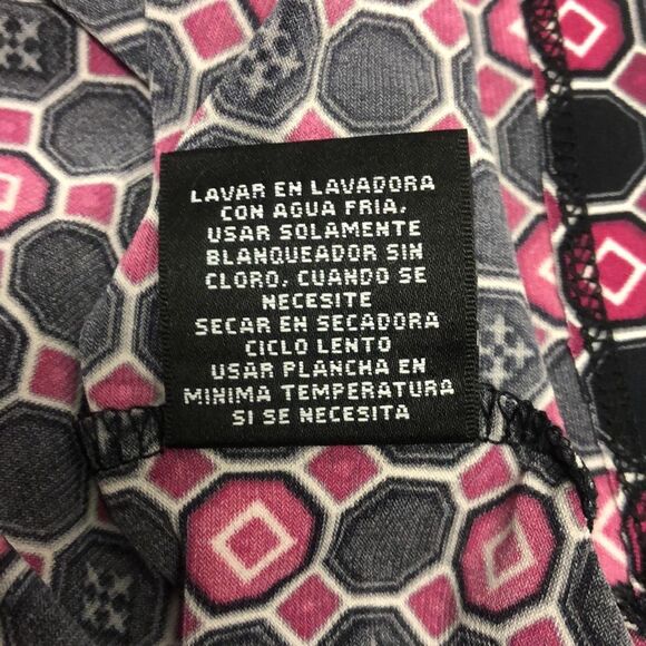 East 5th Women’s XL Printed Square Neck Slip on Long Sleeve Tunic Top - Picture 7 of 8